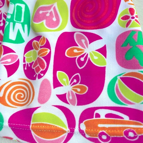 4/$20💥18M Strappy Flared Summer Tank Top, Smocked Ruffle Top, Bright Print - Picture 3 of 6